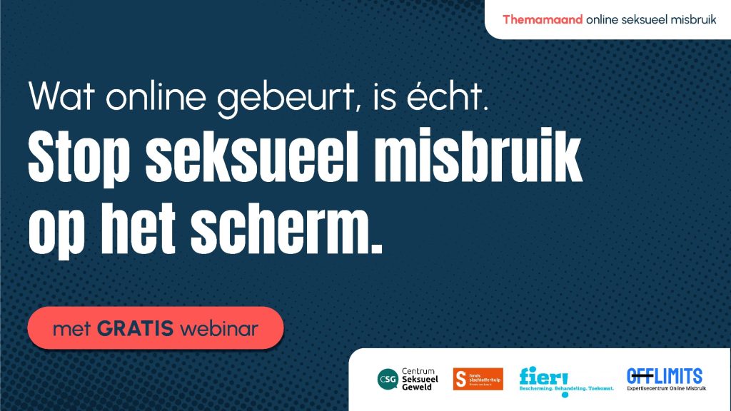 Themamaand online seksueel geweld - stop seksueel misbruik op het scherm.